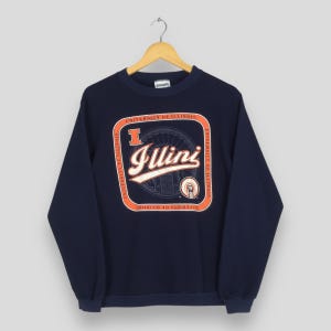 USA製 古着 80's イリノイ大学 スウェット パーカー ネイビー オレンジ JANSPORT - 80s 90s USA製 イリノイ州立大学 ヴィンテージ スウェット