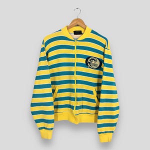 Vintage Oneill Surfboarding Stripes Multicolor Sweatshirt Large Oneill Surfboard Jumper Oneill California Surf Wear Zipper Sweater Size L