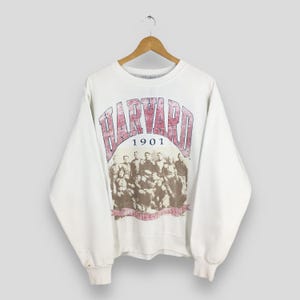 Vintage 1990s Harvard University Sweatshirt Large Harvard University Crewneck Pullover Harvard Ivy League Champions College Sweater Size L