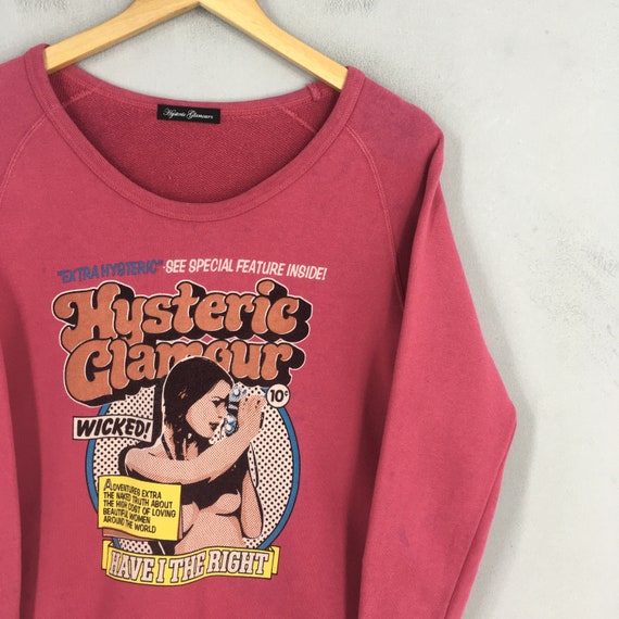 Vintage Hysteric Glamour Sexy Women Sweatshirt Small