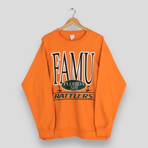 Vintage FAMU Florida A M University Sweatshirt XLarge Florida Rattlers Printed Spell Out Jumper Florida Uni Jumper FAMU Rattlers Sweater XL