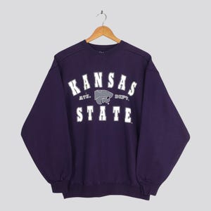 Vintage Kansas State Wildcats NCAA Sweatshirt Medium Kansas State University Jumper K-State Football Pullover Kansas Wildcats Sweater Size M