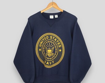 Vintage 90s Navy Midshipmen NCAA Sweatshirt Medium Navy Bill the