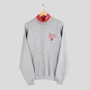 Vintage Chicago Bulls NBA Gray Sweatshirt XLarge National Basketball Jordan Bulls Crewneck Chicago Bulls Embroidery Jumper Bulls Sweater XL