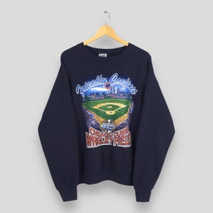 Vintage 90s Chicago Cubs MLB Baseball Sweatshirt Large Cubs Major League Baseball Sweater Chicago Cubs Blue Jumper Cubs Pullover Size L