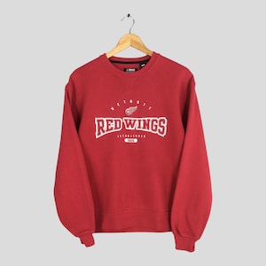 Vintage 90s Detroit Red Wings NHL Sweatshirt Medium Detroit Red Wings NHL Crewneck National Hockey League Jumper Detroit Pullover Size M