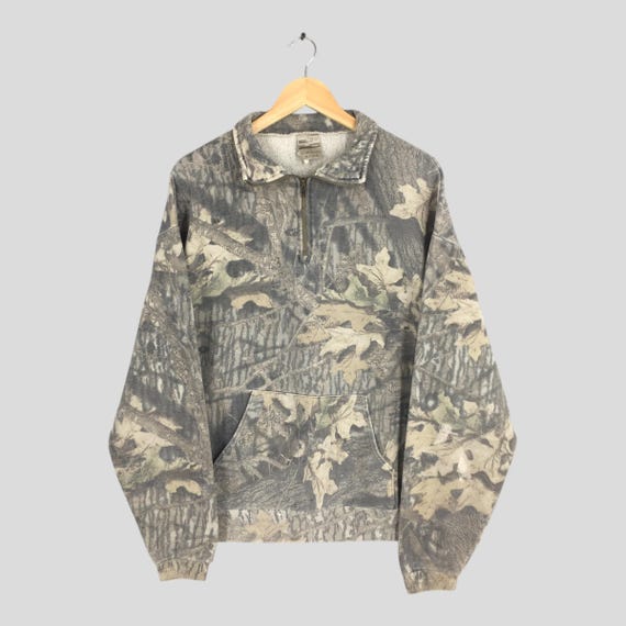 Vintage 90s Jerzees Mossy Oak Camo Sweatshirt Xlarge Outdoor