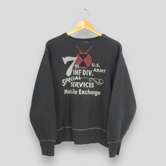 トップス Buzz Rickson's GO ARMY Sweatshirt Vintage Buzz Rickson U.S Army Sweatshirt Medium Buzz Rickson