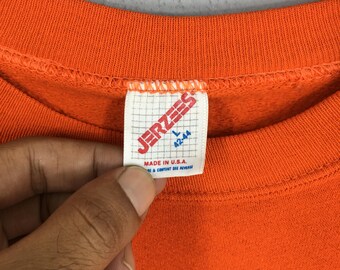 Vintage AU Auburn Tigers NCAA Orange Sweatshirt Large AU Auburn