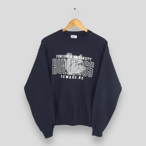 Vintage Concordia University Bulldogs Medium Sweatshirt Concordia Bulldogs Logo Printed Pullover Bulldogs Nebraska NCAA Sweater Size M