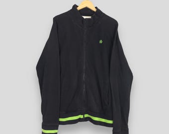 ヴィンテージ 90年代 Stussy USA ブラック ジッパー セーター ラージ