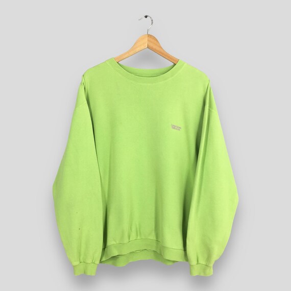 Bright green sweatshirt on sale