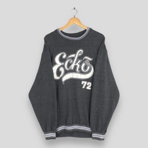 Vintage Ecko Function Gray Sweatshirt XLarge Ecko Embroidery Spell Out Crewneck Ecko Unlimited Pullover Ecko Jeans Jumper Ecko Sweater XL
