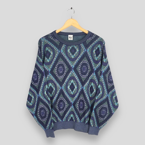 Vintage 90s Modigliani Italy Abstract Pattern Sweatshirt