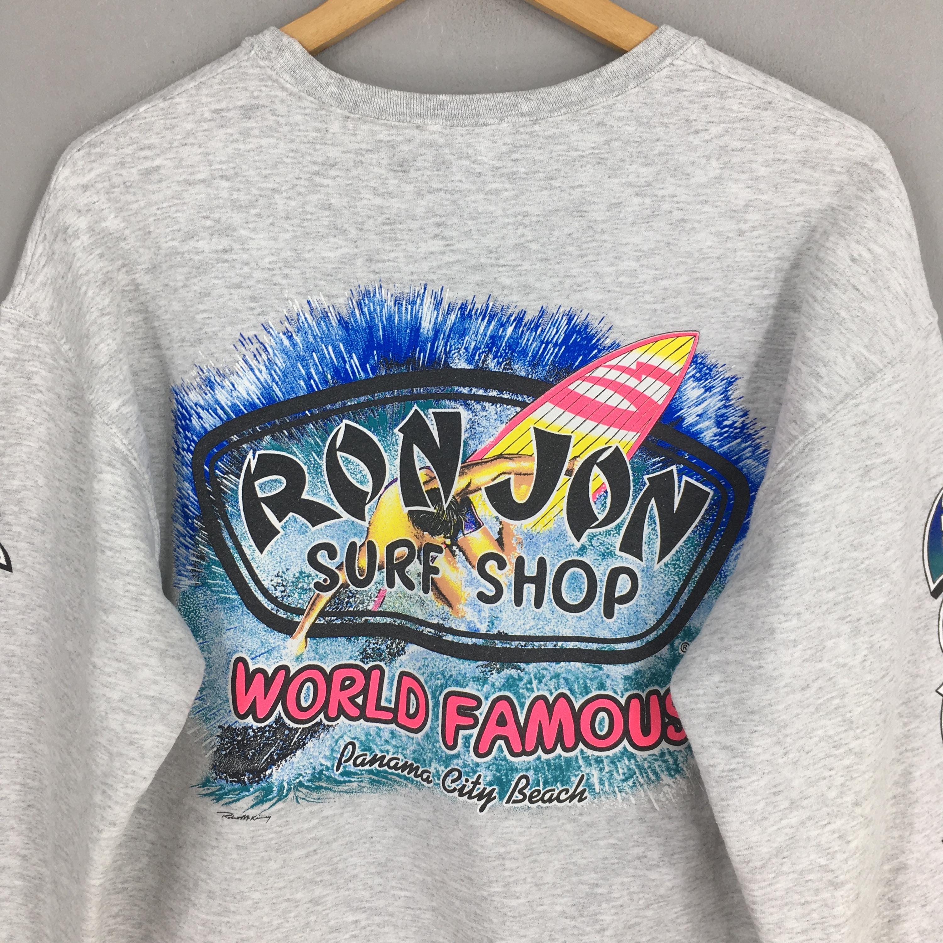希少デザイン　90s　ヴィンテージ　RON JON　霜降りグレー スウェット Champion CHAMPION チャンピオン 90s VINTAGE REVERSE L.B.I