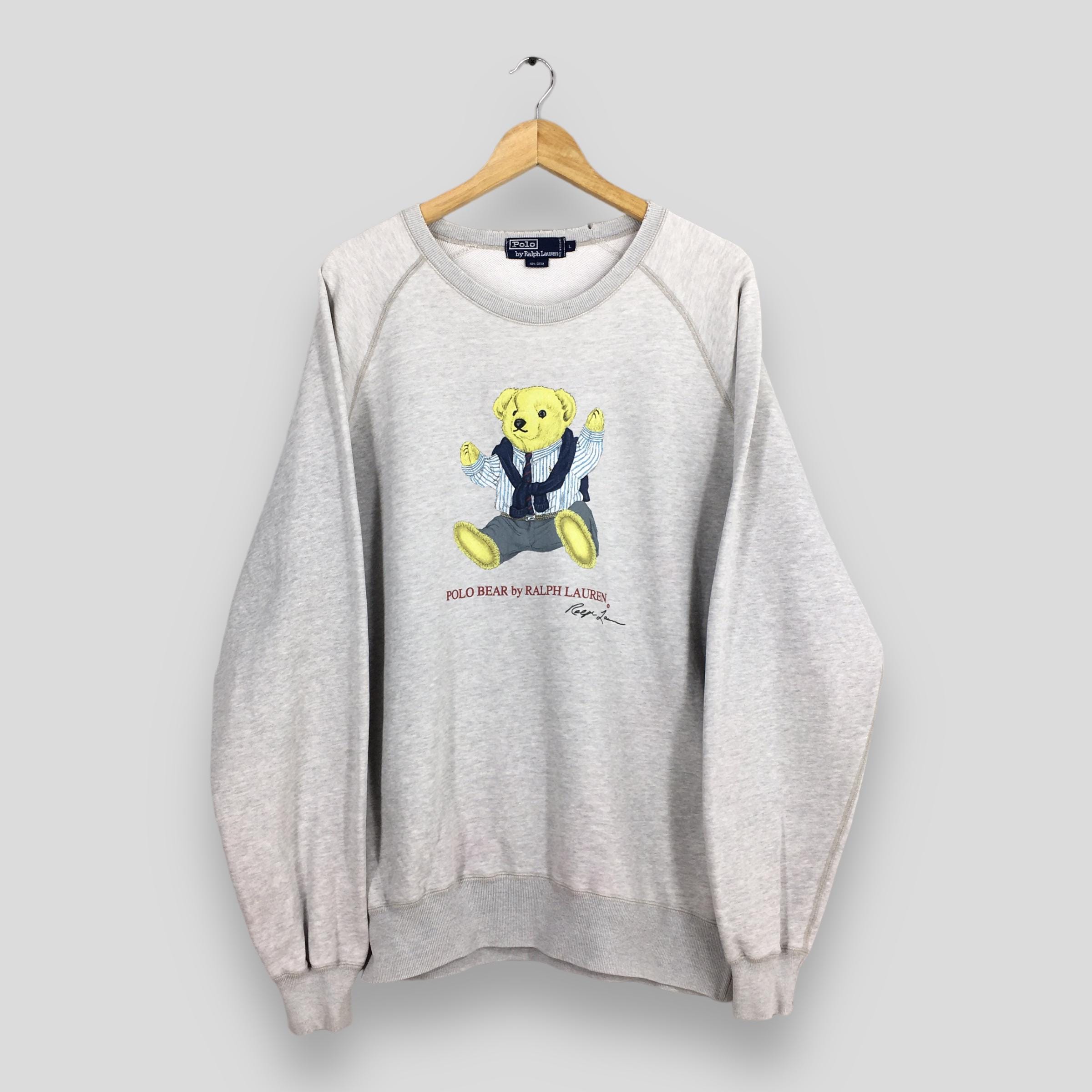 Vintage Polo Bear Polo Ralph Lauren Sweatshirt Large Hip Hop Polo