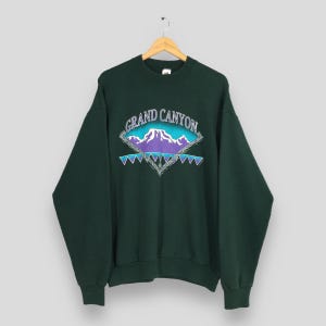 Vintage 90&#39;s Grand Canyon Arizona Sweatshirt XXLarge Grand Canyon Mountain Graphics Crewneck Grand Canyon Hiking Camping Outdoor Sweater XXL