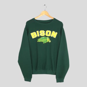 Vintage North Dakota Bison NCAA Sweatshirt XLarge NDSU North Dakota Bison Embroidered Pullover North Dakota State University Sweater XL