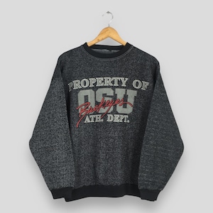 Vintage 90s Ohio State Buckeyes Sweatshirt Large Ohio State University Jumper Buckeyes Football Sweater OSU Buckeyes Ncaa Pullover Size L