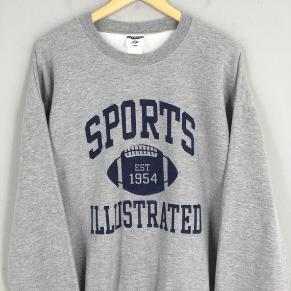 Vintage 90s Sports XXL Illustrated Gray Sweatshirt Xlarge Sport