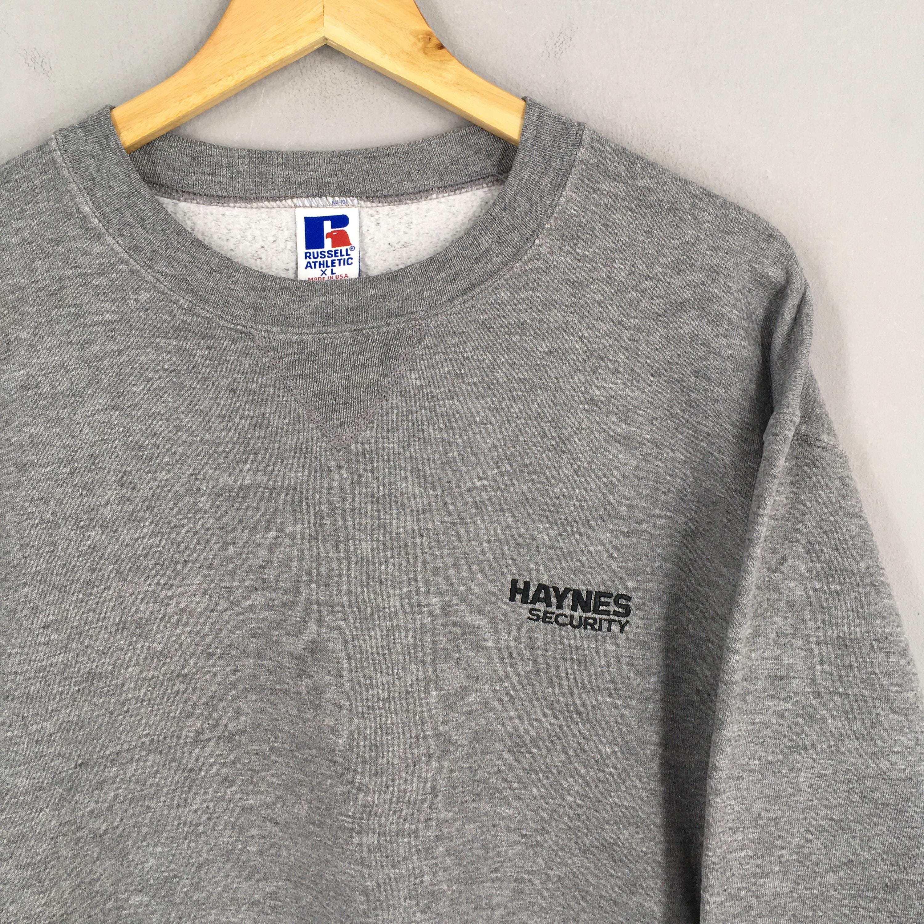 90年代ヴィンテージ Russell Athletic グレー無地スウェットシャツ XL 