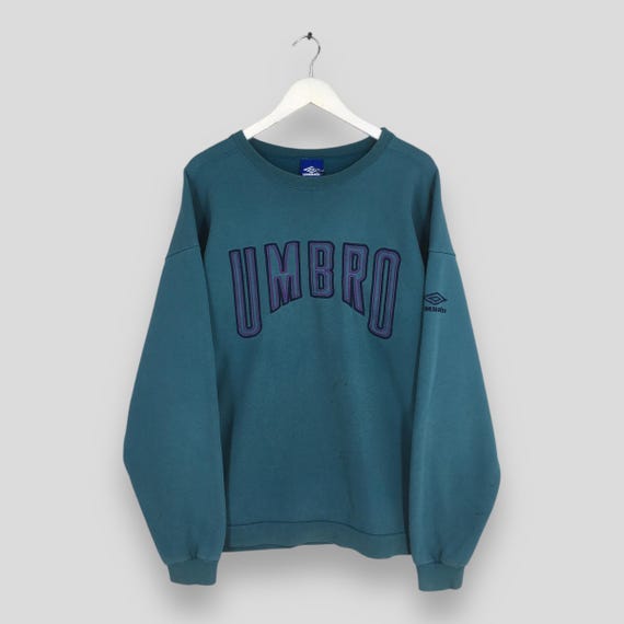 Umbro, Vintage 90s Umbro Soccer Sportswear Green Sweatshirt XLarge Umbro Classic Spell Out Logo Embroidered Crewneck Umbro Football Pullover XL