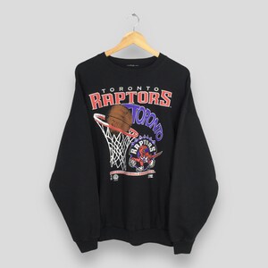 ヴィンテージ 90年代 トロント ラプターズ NBA ブラック スウェット 