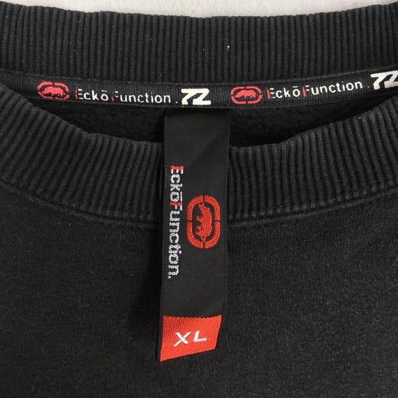 Vintage Ecko Function Black Sweatshirt XLarge Eck… - image 6