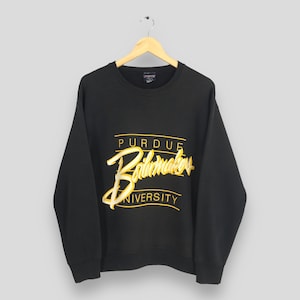 Vintage 90s Purdue Boilermakers Hooded Sweatshirt Russell