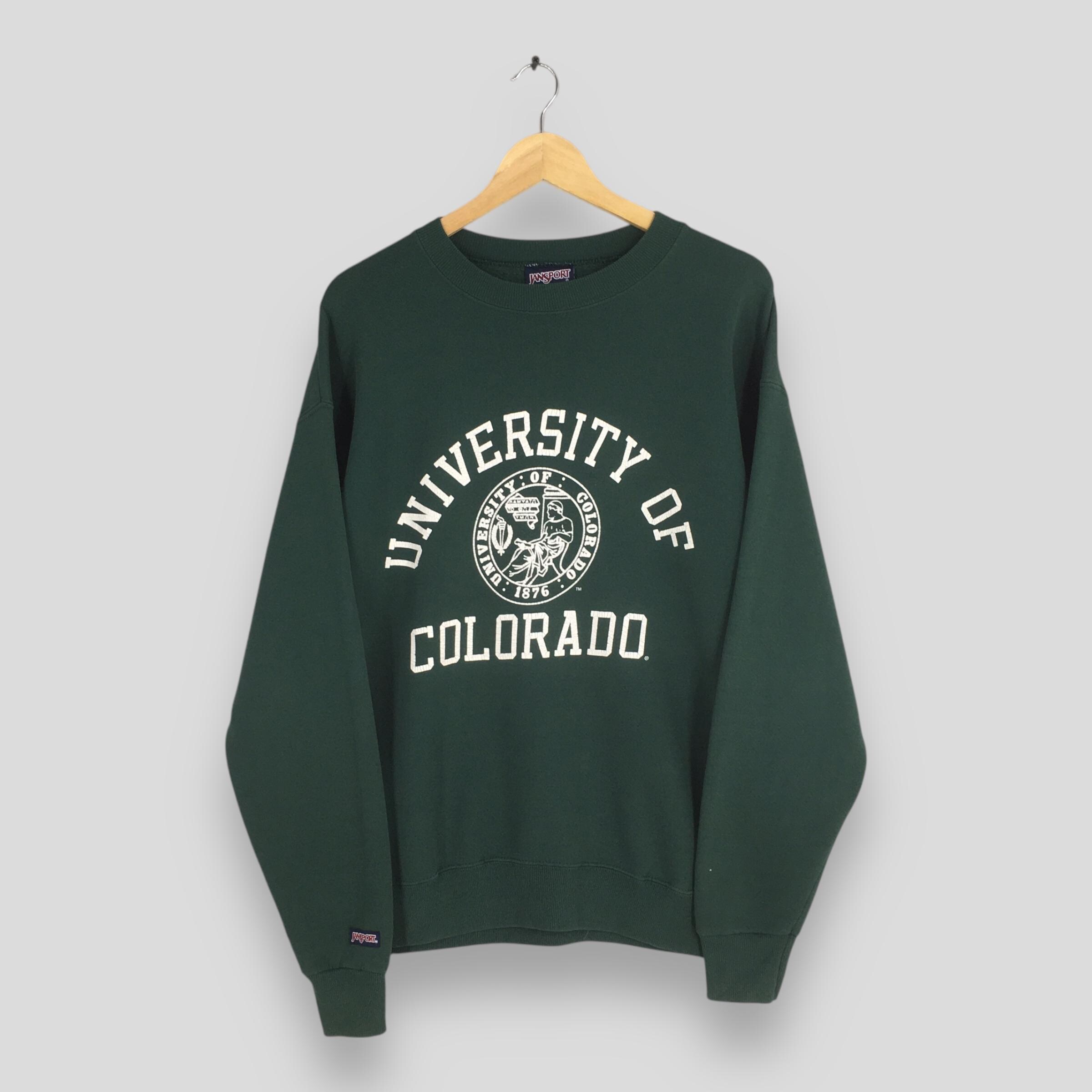 Vintage 90s University of Colorado Buffaloes Green Sweatshirt