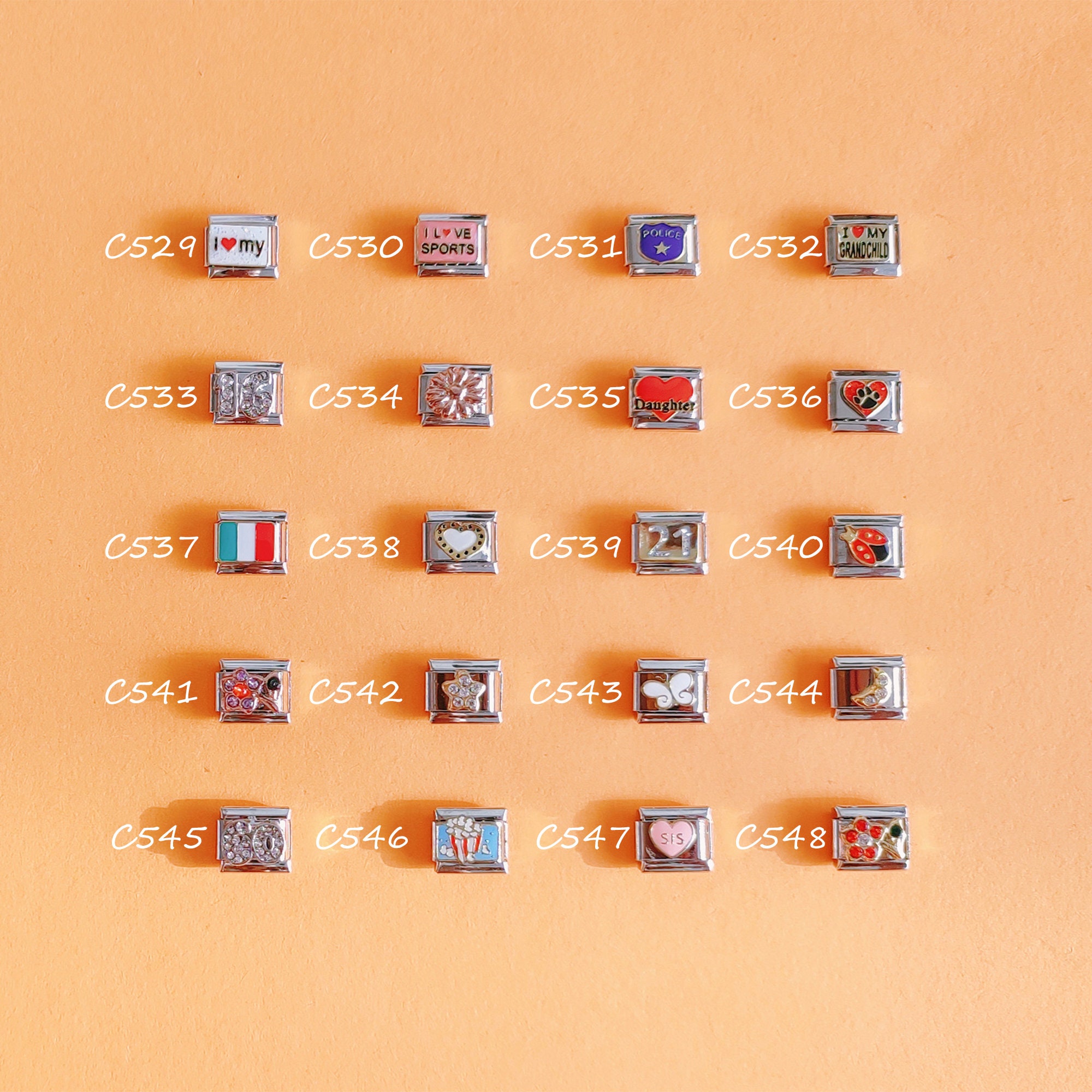 Hoomall Italian Charm Armband Set - 9-teilig Gold Silber Mit Tool