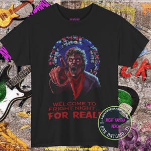 Fright Night 80&#39;s Retro Horror Movie T-Shirt