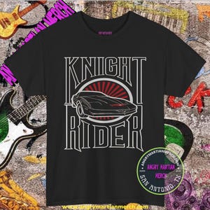 David Hasselhoff Knight Rider Retro 80&#39;s TV T-Shirt
