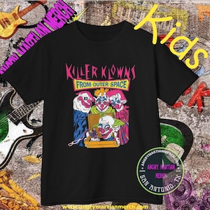The Killer Klowns From Outer Space 80&#39;s Movie Kids Retro Heavy Cotton T Shirt