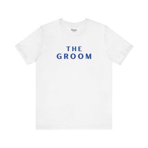 Groom&#39;s Short Sleeve Tee, Wedding Party Shirt, Casual Wedding Attire, Unisex Bridal Tee, Groom Apparel, Engagement Outfit