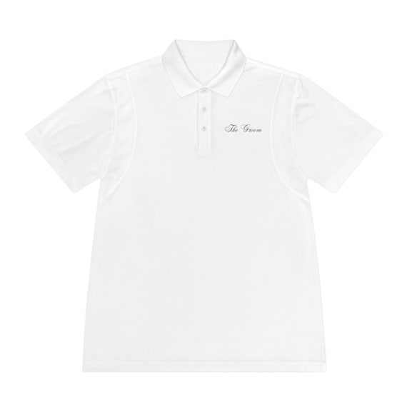 Custom Bride And Groom Face Men's Polo Shirts XS