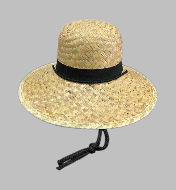 Woven Straw Wide Brim Sun Hat with Drawstring Extra Wide Brim Straw Sun Hat. Gardener Outdoor Hat For Men  main image 4