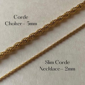Collar de cordón fino - dorado