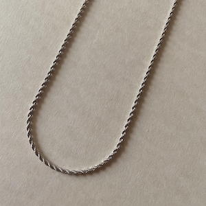 Collar de cordón fino - Plata