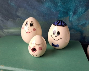 Ceramic Eggs Family Anthropomorphic