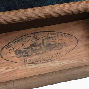 Antique Washboard Mirror Dreadnought Battleship Nautical Wall Decor