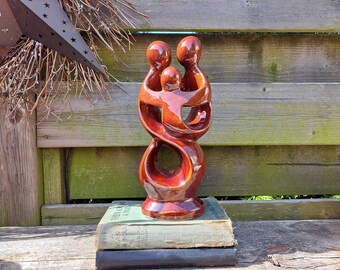 Modern Style Family of 3 Brown Ceramic
