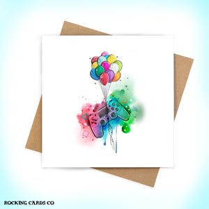 Carte de fête pour gamer - cadeaux pour les amateurs de Sony/Microsoft - idées cadeaux pour gamer