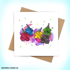 Party celebration meeple - Table top gaming lovers - birthday gifts for nerds - meeple/meeps carcasonne gifts
