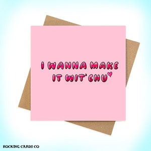 Carte de fête d'anniversaire Queens I wanna make it wit chu - chansons emo de musique rock