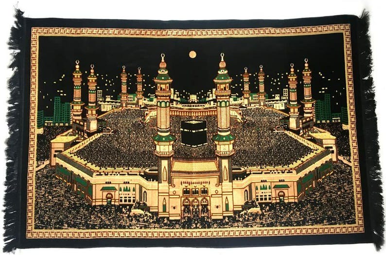 Kaaba Mecca - Turkish Islamic Tapestry Plush Velvet Wall Decor - Etsy