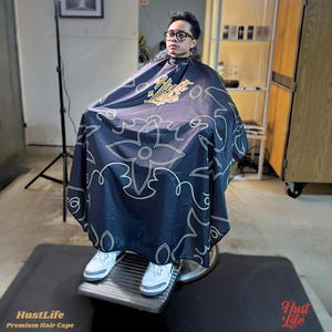 HustLife • Premium Barber Salon Hair Cape