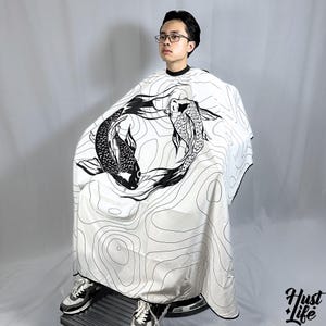 WealthKoi Barber Cape: Waterproof Salon Hair Cutting Cape