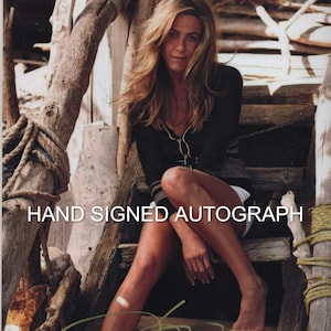 JENNIFER ANISTON AUTOGRAFIE Handgesigneerd 8 1/2 x 11 kleurenfoto met coa
