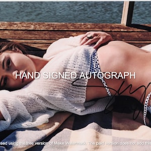 SELENA GOMEZ AUTOGRAPH Hand Signed 8 1/2 x 11 Color Photo With Coa